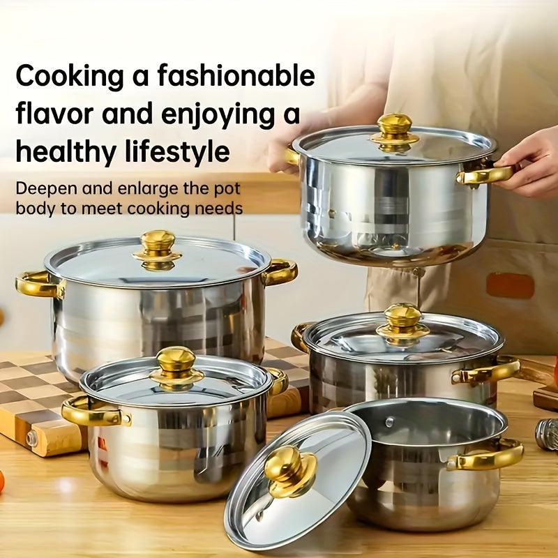 Elite Stainless Steel Cookware Set  Professional Kitchen Collection (10–15 Pieces)