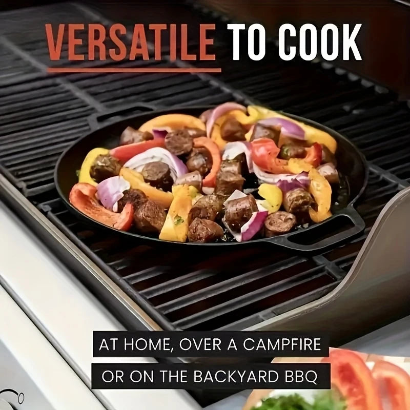 Prepora IronCore Non-Stick Cast Iron Frying Pan – Durable Multi-Use Skillet for Everyday Cooking. 28cm Professional Skillet