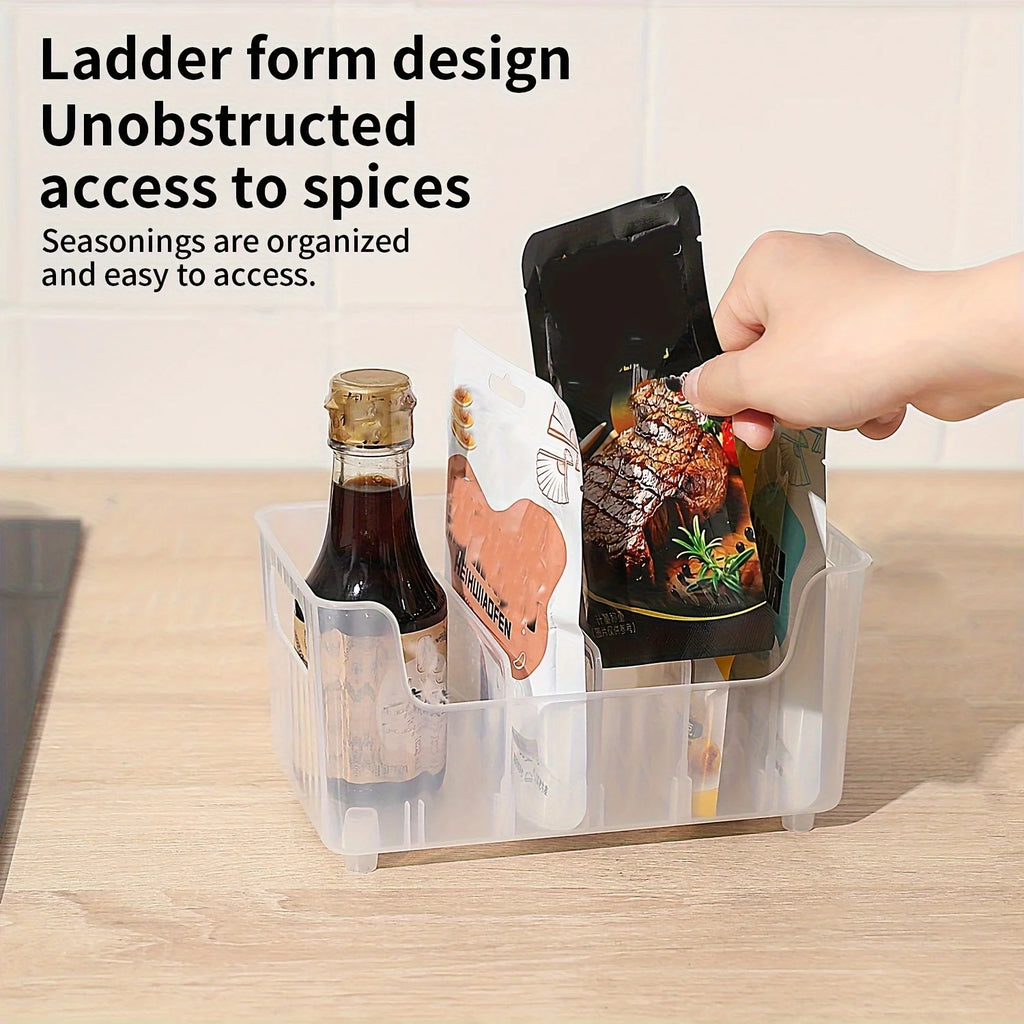 FlexiStore Modular Spice & Pantry Organizer  Detachable Storage Box for Fridge, Cabinet & Countertop