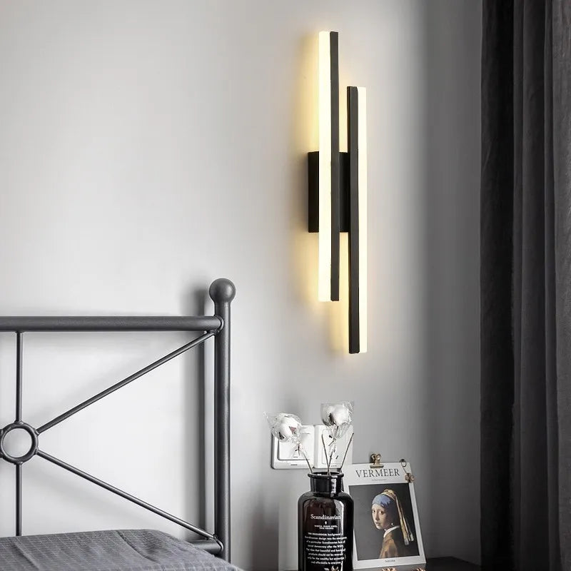 Modern LED Wall Lamp Minimalist Acrylic Wall Sconce Lighting for Living Room, Bedroom & Hallway