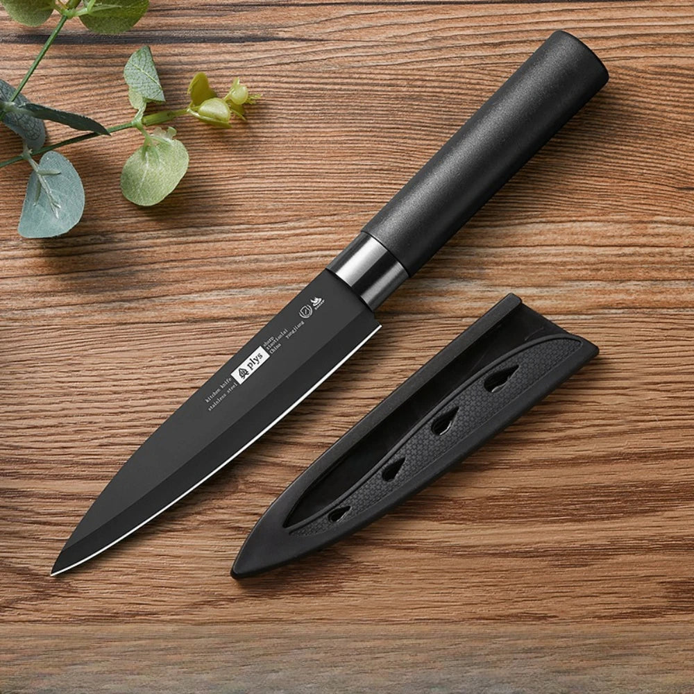 6-Piece Premium Kitchen Knife Set with Holder – High Carbon Stainless Steel Chef Knife Collection