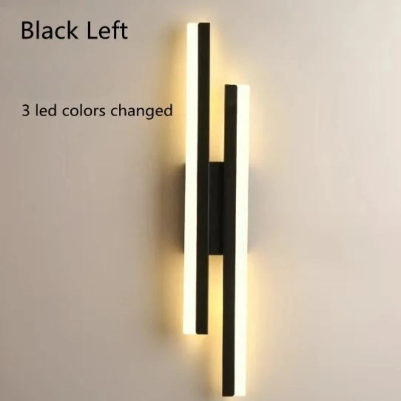 Modern LED Wall Lamp Minimalist Acrylic Wall Sconce Lighting for Living Room, Bedroom & Hallway