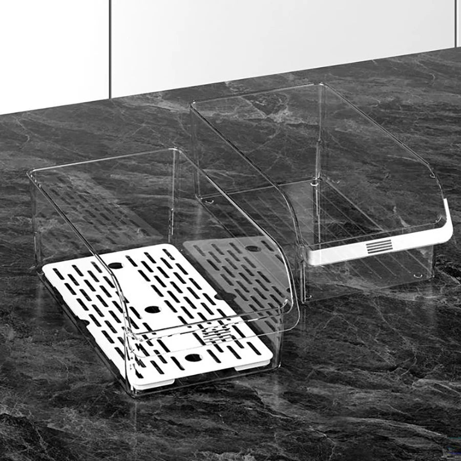 Prepora ClearStack Refrigerator Organizer Bins – Space-Saving Fridge Storage Solution