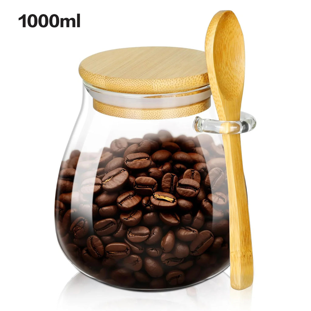 Prepora PureSeal Glass Canister with Bamboo Lid