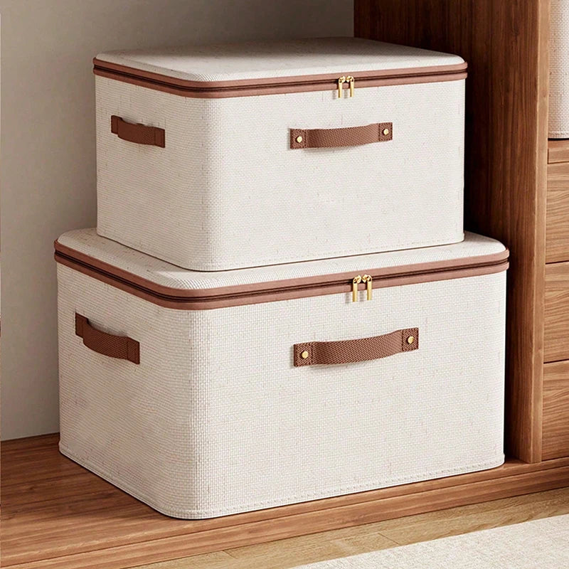 Prepora SpaceFold Fabric Storage Box – Foldable Closet & Home Organizer with Reinforced Handles