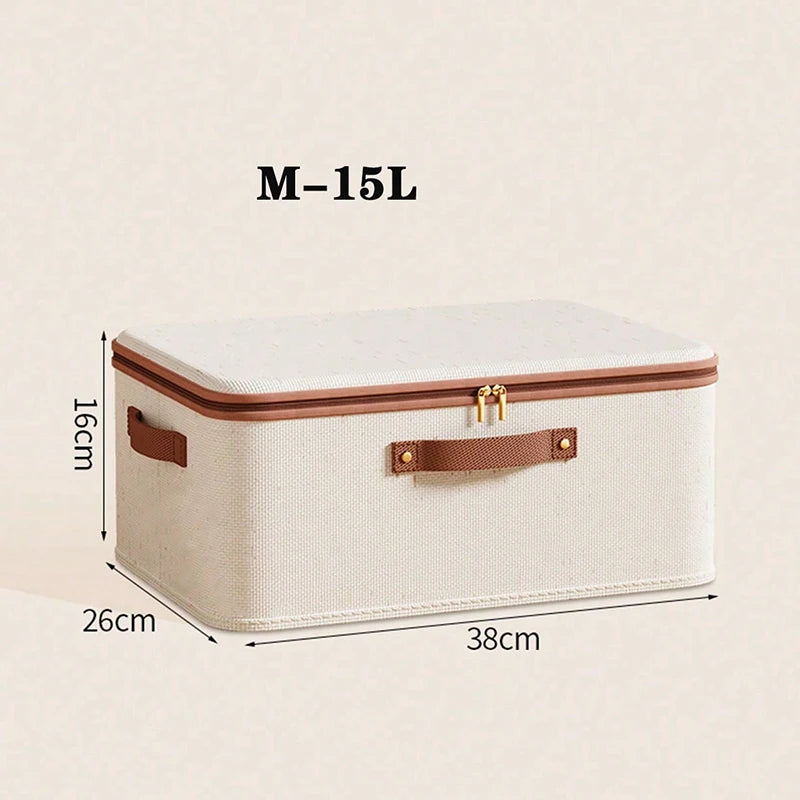 Prepora SpaceFold Fabric Storage Box – Foldable Closet & Home Organizer with Reinforced Handles