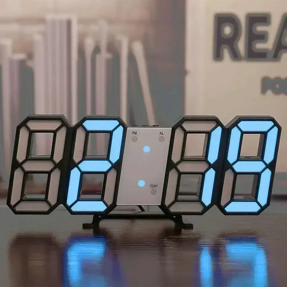 Modern LED Digital Clock  Minimalist Desk & Wall Alarm Clock for Bedroom, Living Room & Home Decor