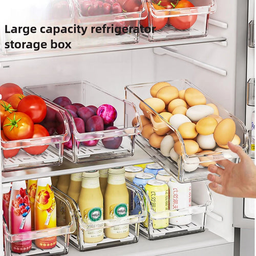 Prepora ClearStack Refrigerator Organizer Bins – Space-Saving Fridge Storage Solution