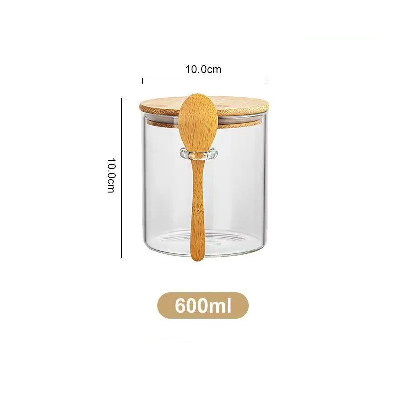 Prepora PureSeal Glass Canister with Bamboo Lid