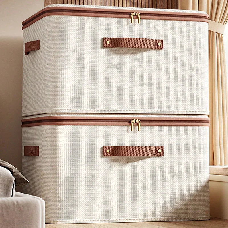 Prepora SpaceFold Fabric Storage Box – Foldable Closet & Home Organizer with Reinforced Handles