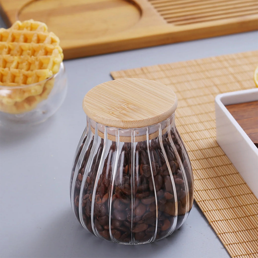 Prepora PureSeal Glass Canister with Bamboo Lid