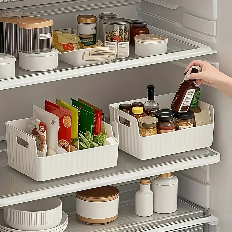 FlexiStore Modular Spice & Pantry Organizer  Detachable Storage Box for Fridge, Cabinet & Countertop