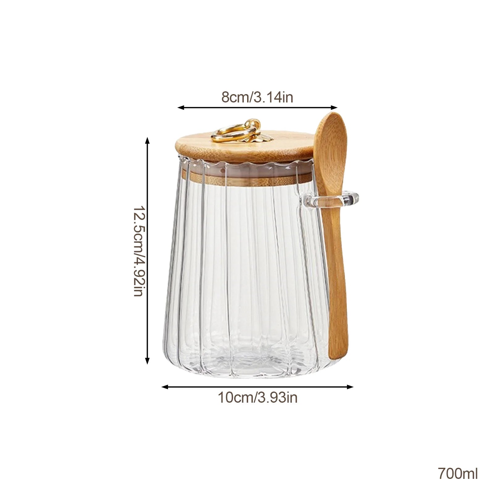Prepora PureSeal Glass Canister with Bamboo Lid